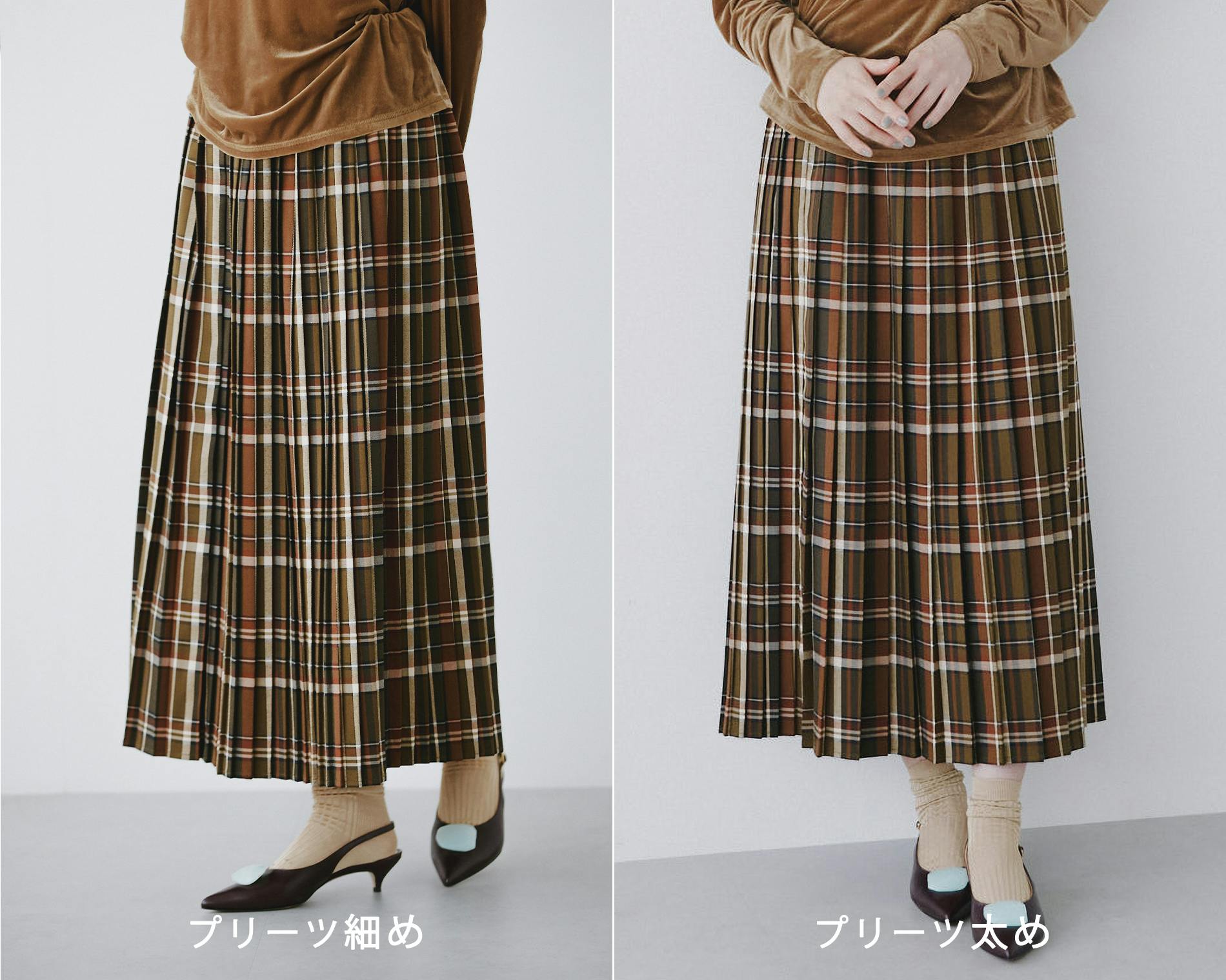 北欧暮らしの道具店 sosotto / ソソット / チェック柄プリーツスカート sosotto / ソソット / チェック柄プリーツスカート / タータン