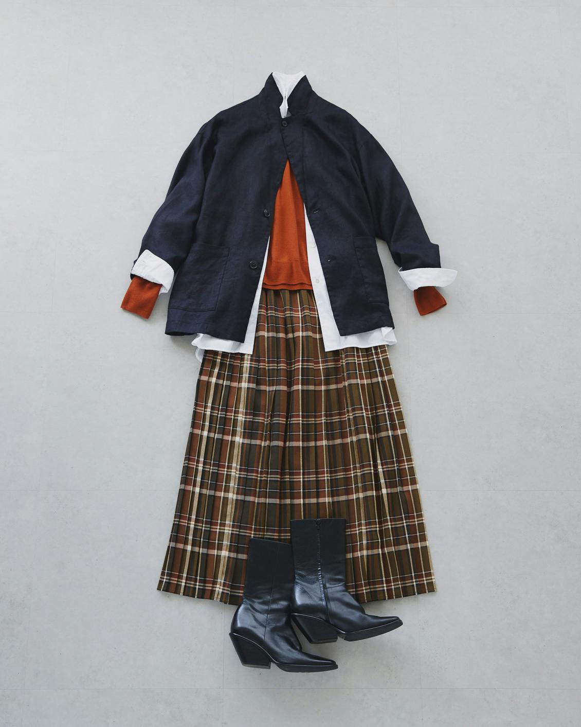 北欧暮らしの道具店 sosotto / ソソット / チェック柄プリーツスカート sosotto / ソソット / チェック柄プリーツスカート / タータン