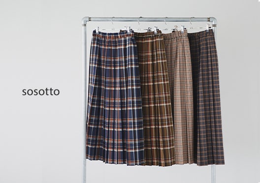 sosotto / ソソット / チェック柄プリーツスカートの画像