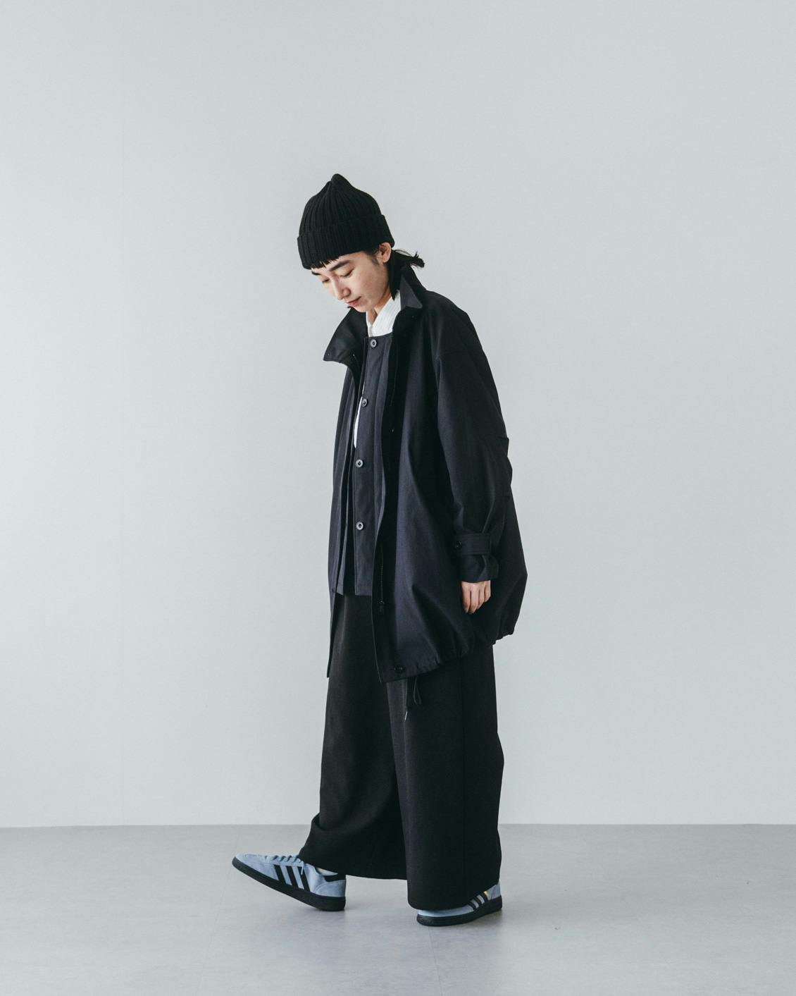 中綿ベスト付きのかろやかミドル丈アウター（S・Mサイズ） - 北欧