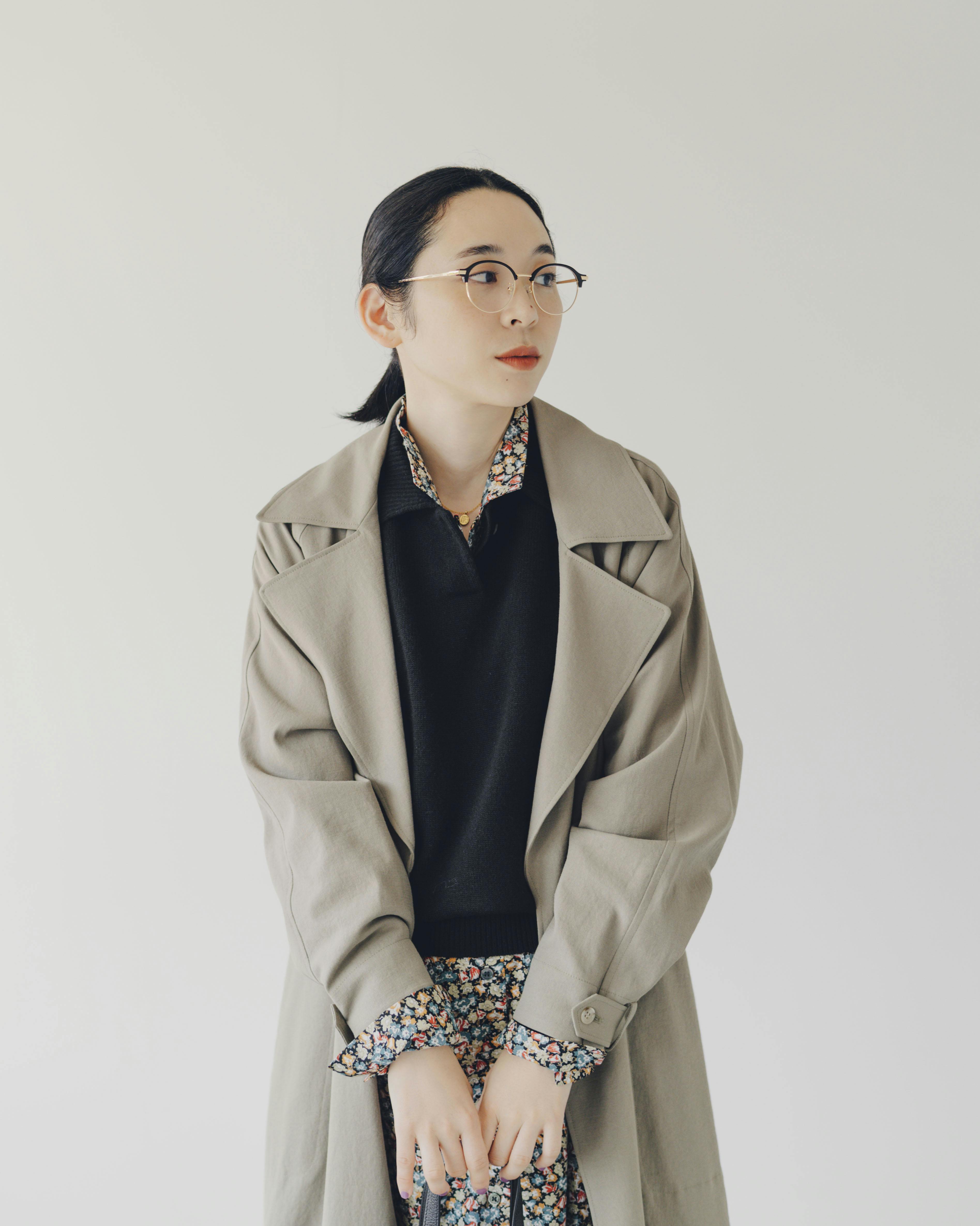 大人にひとさじのアクセント」洗えるウールの襟付きニット - 北欧