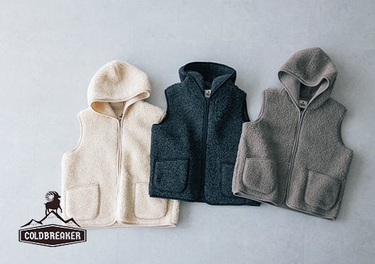 COLD BREAKER / フードボアベストの画像