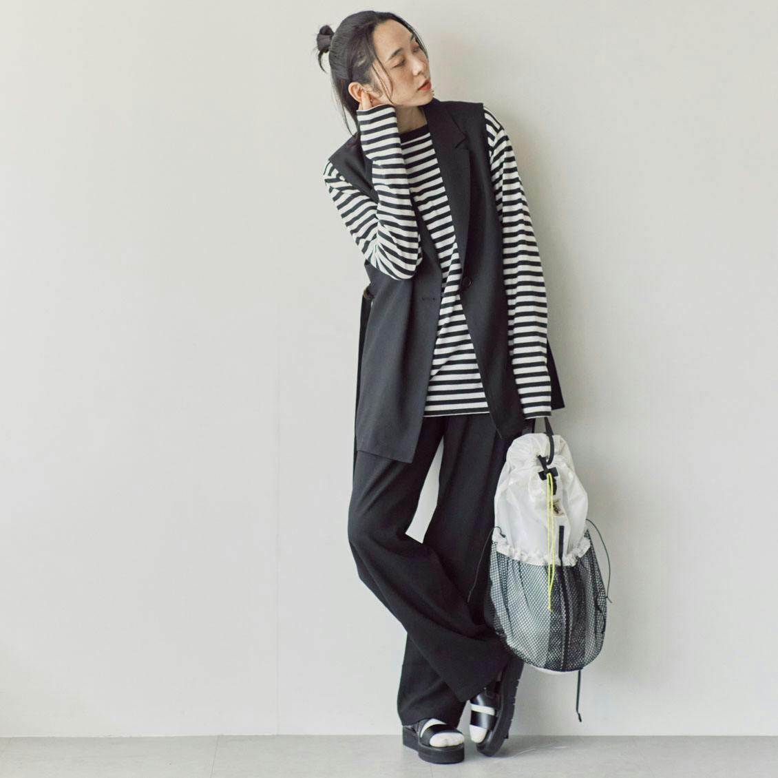 オンオフ頼れるジレセットアップ / ブラック / Sサイズの商品写真