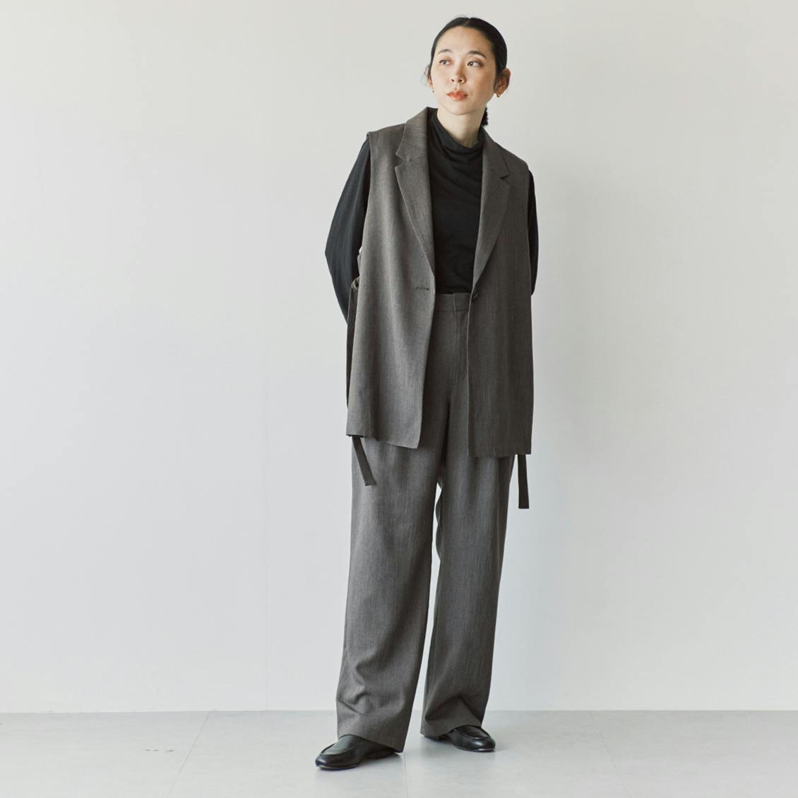 オンオフ頼れるジレセットアップ / 杢ブラウン / Sサイズの商品写真