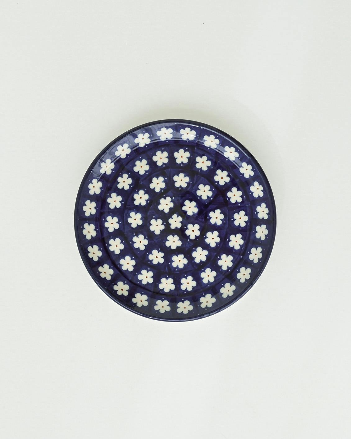 Polish Pottery / ポーリッシュポタリー / 16cmプレート / ネイビーの商品写真