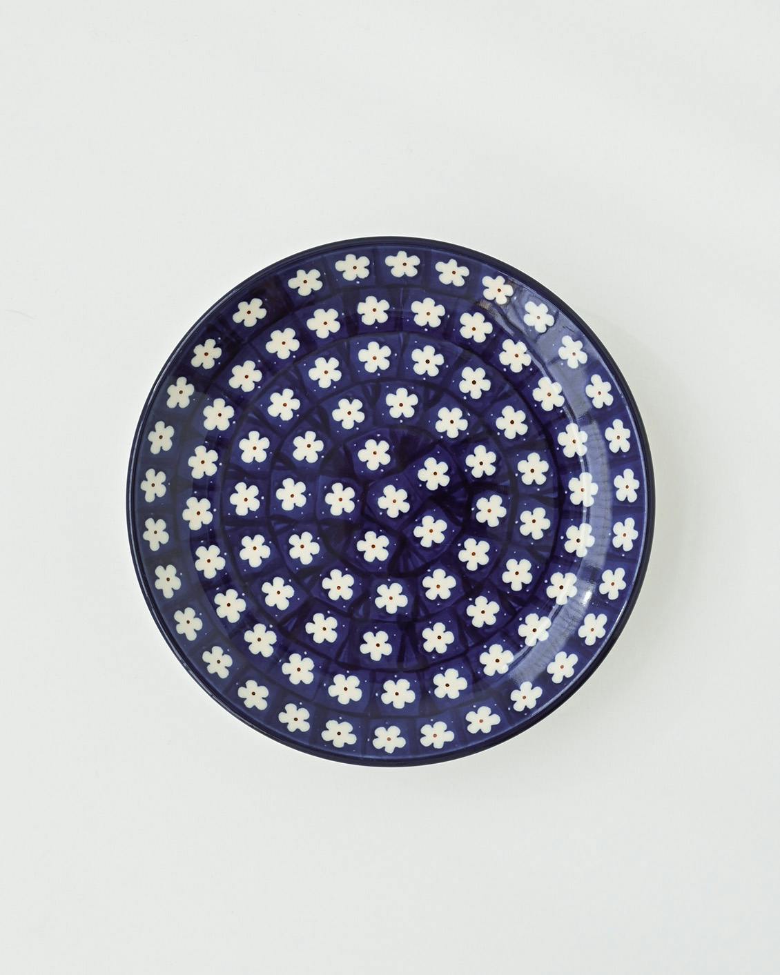 Polish Pottery / ポーリッシュポタリー / 20cmプレート / ネイビーの商品写真