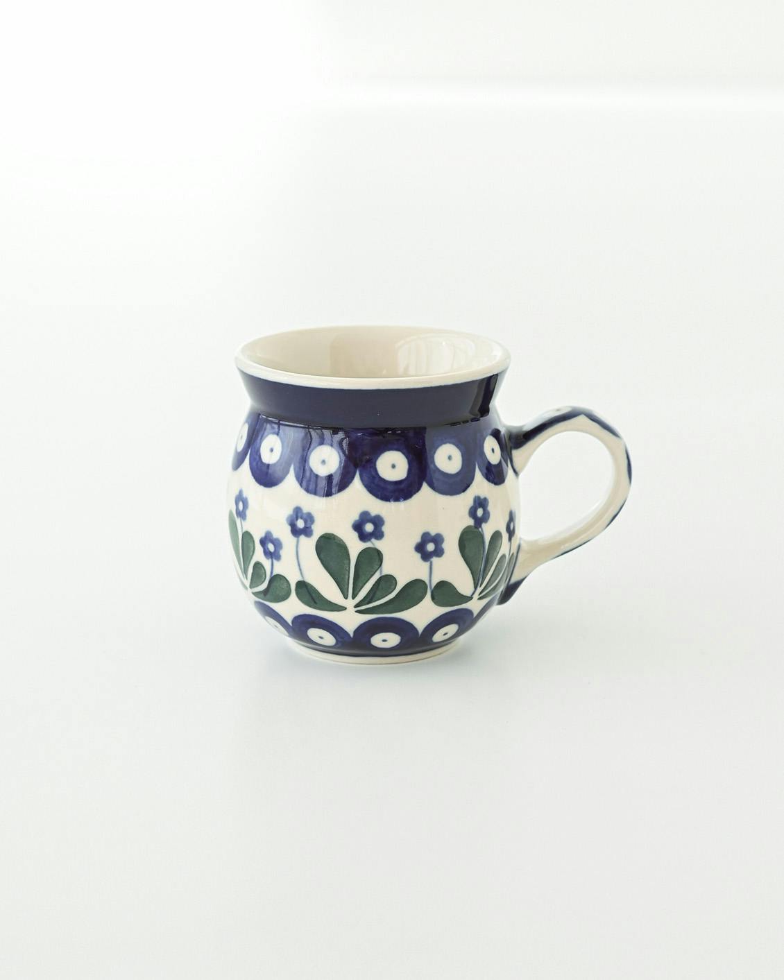 Polish Pottery / ポーリッシュポタリー / マグカップ / ホワイト×ネイビーの商品写真