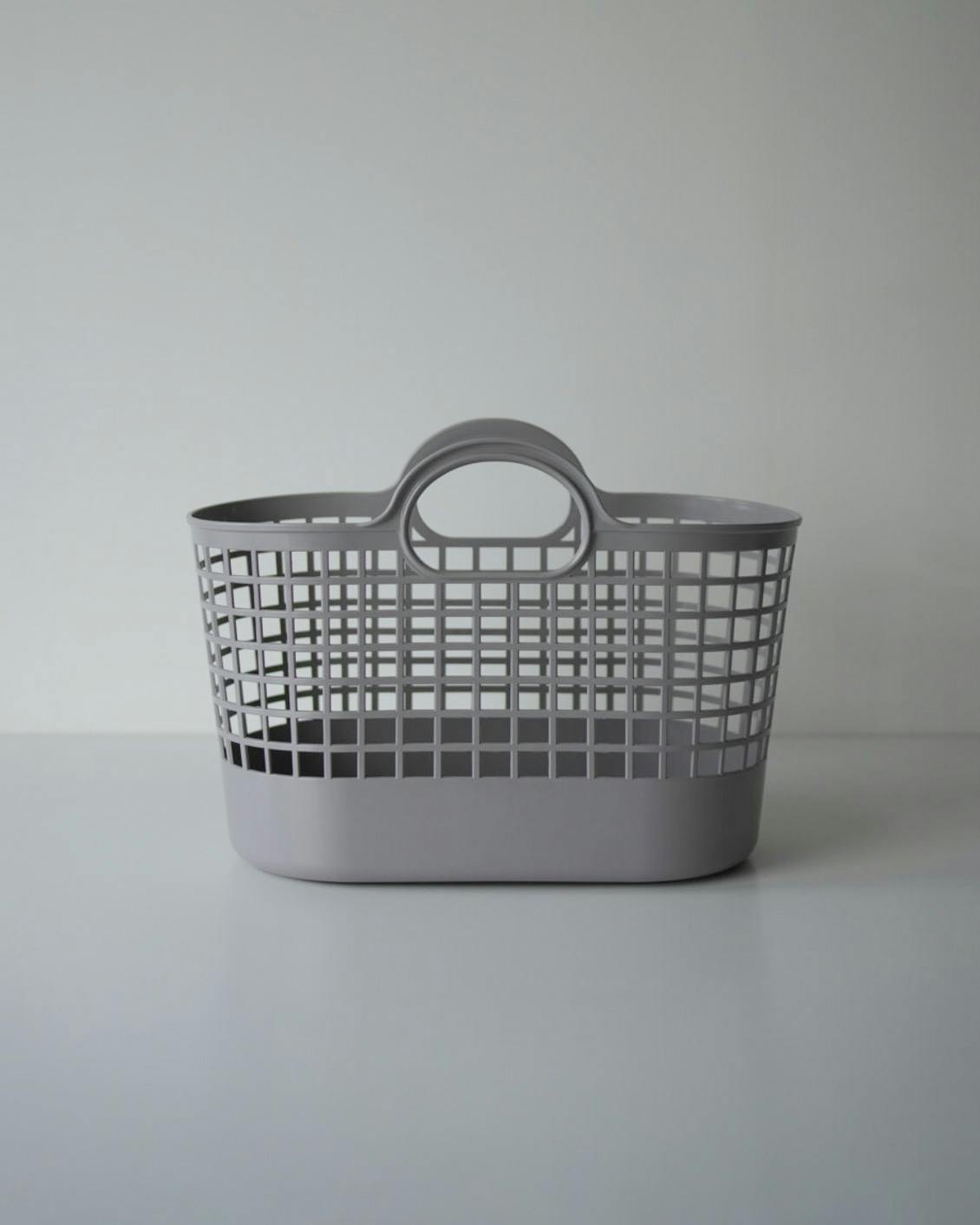 【当店別注】like-it / ライクイット / ランドリーバスケット（ミニ） / ライトグレーの商品写真