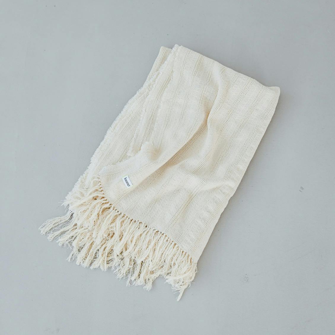 loomer/インディアンコットンブランケット140×216cm（エクリュ）の商品写真