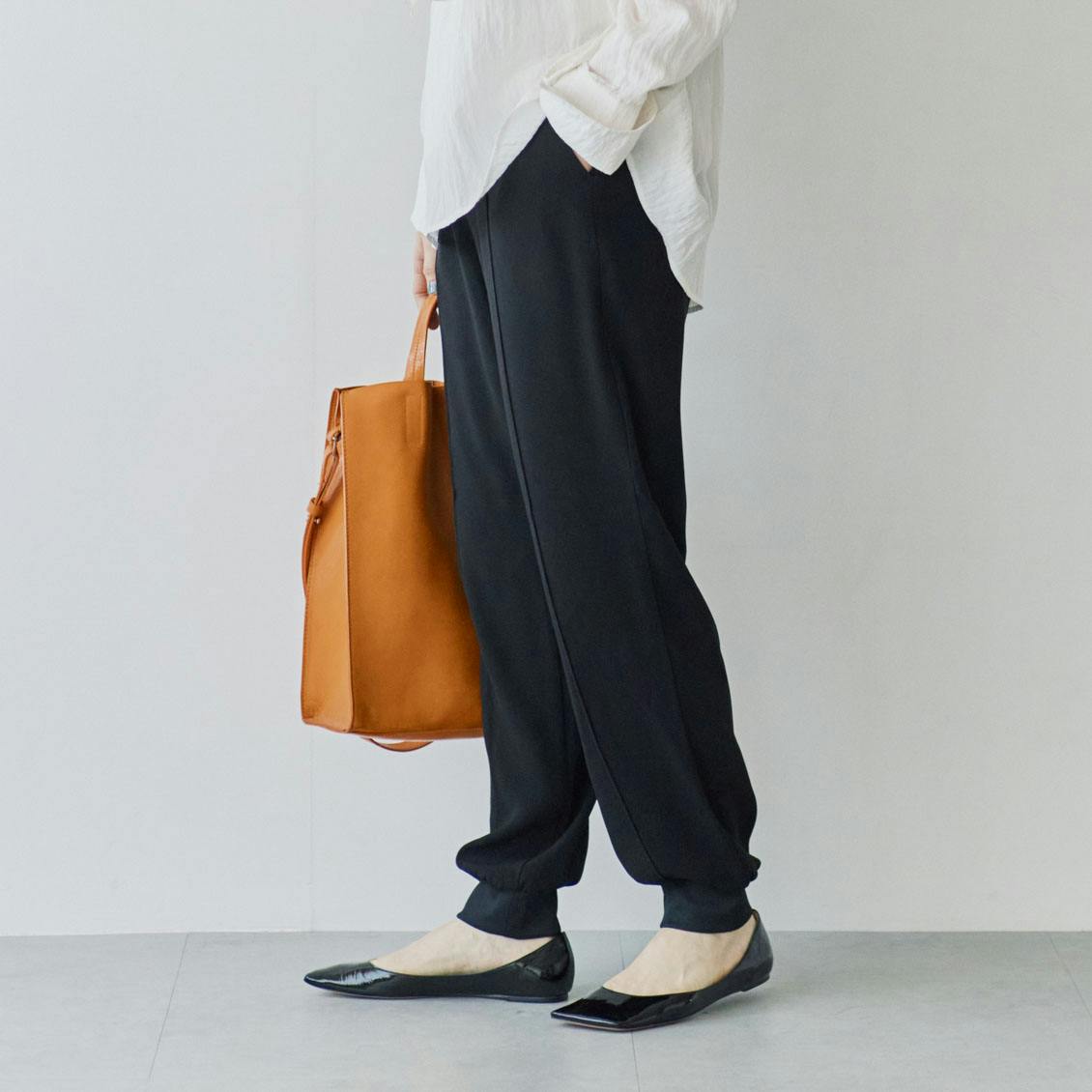 德田民子さんとつくった、品よくはけるイージージョガーパンツ / ブラック / Sサイズの商品写真