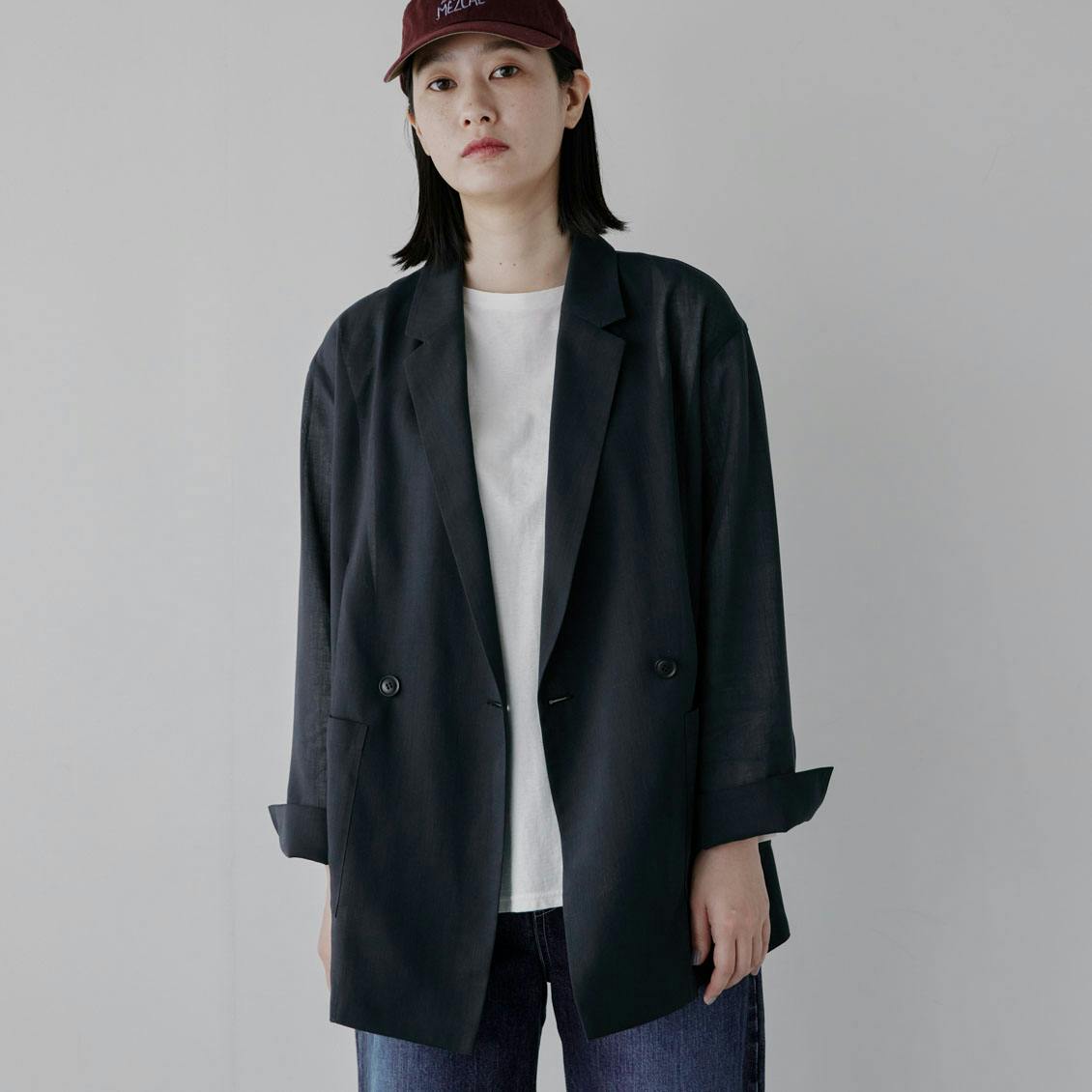 「気軽に、品よく」シワになりにくいシアージャケット / スミクロ / Sサイズの商品写真