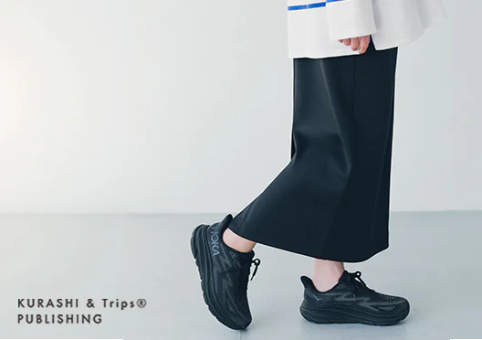 ジャージー素材のきれい見えナロースカートの画像