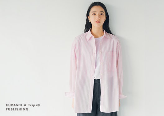 「ノーアイロンで、そのままキレイ」UVカットもできるオーバーシャツの画像