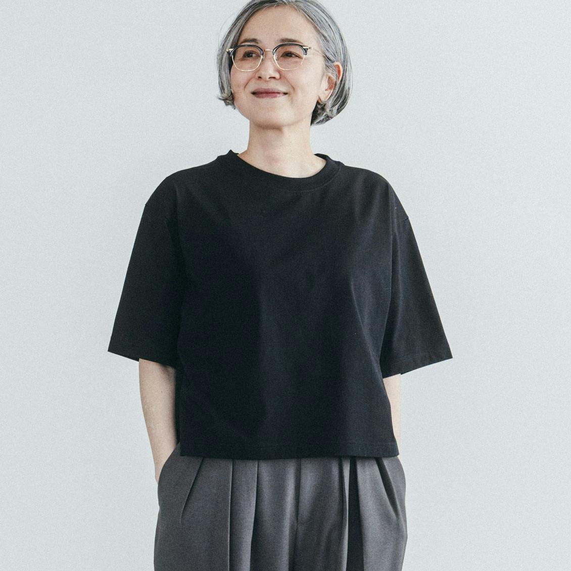 よこながTシャツ  / ブラックの商品写真