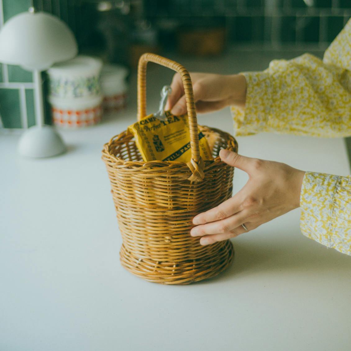 「愛しい景色をつくる」オブジェのような天然ラタンかご / bucketの商品写真