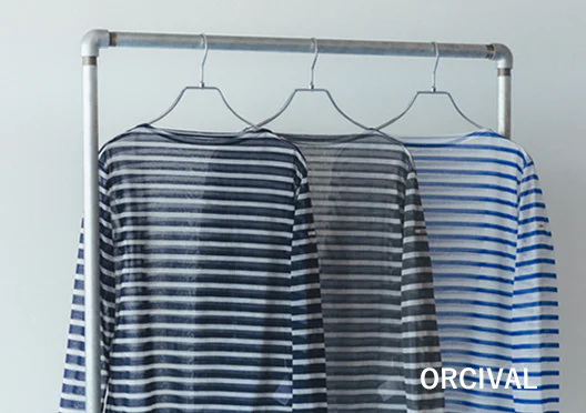 ORCIVAL / シアーボーダーカットソーの画像