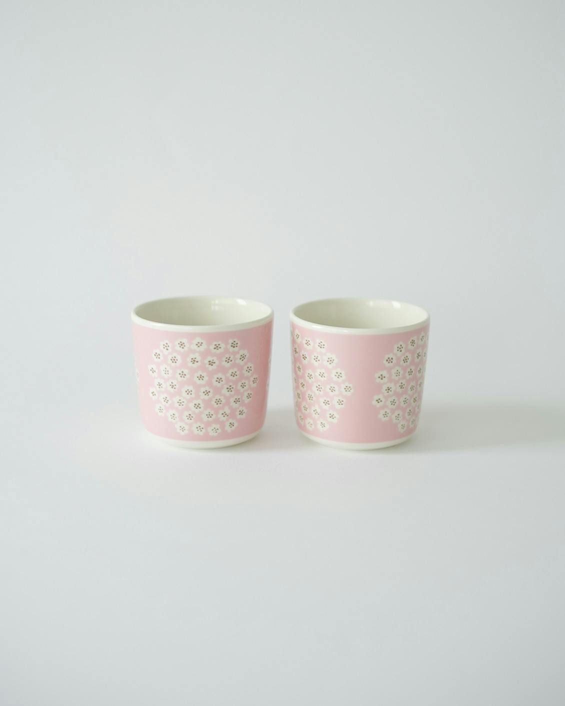 【日本限定】Marimekko / マリメッコ / Puketti / プケッティ / ラテマグ2個セット（ピンク）の商品写真