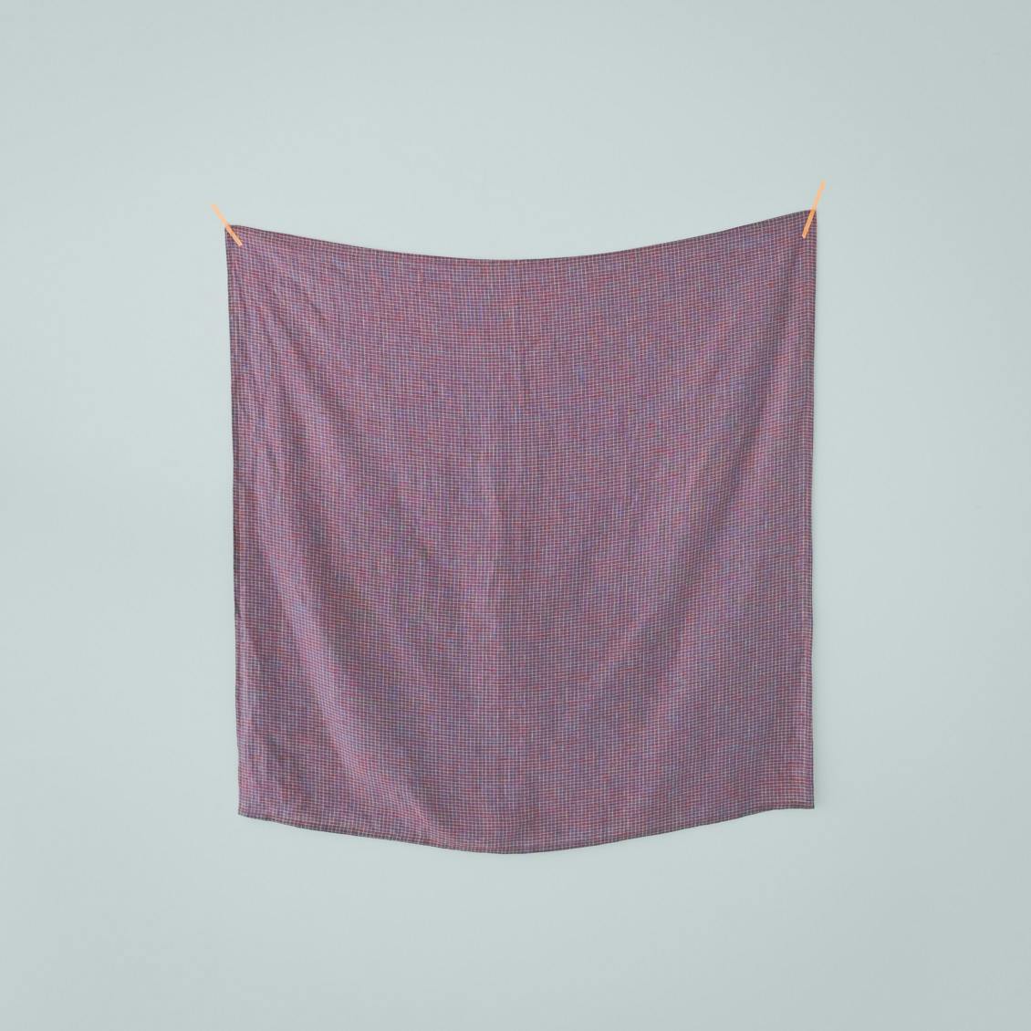 ブルー × レッド（チェック柄）