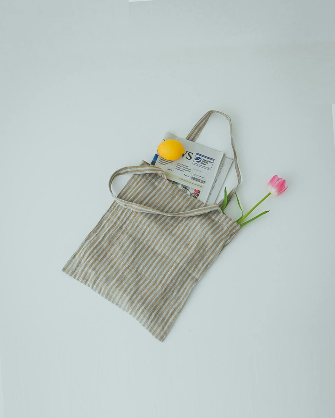 グレー × イエロー（ストライプ）