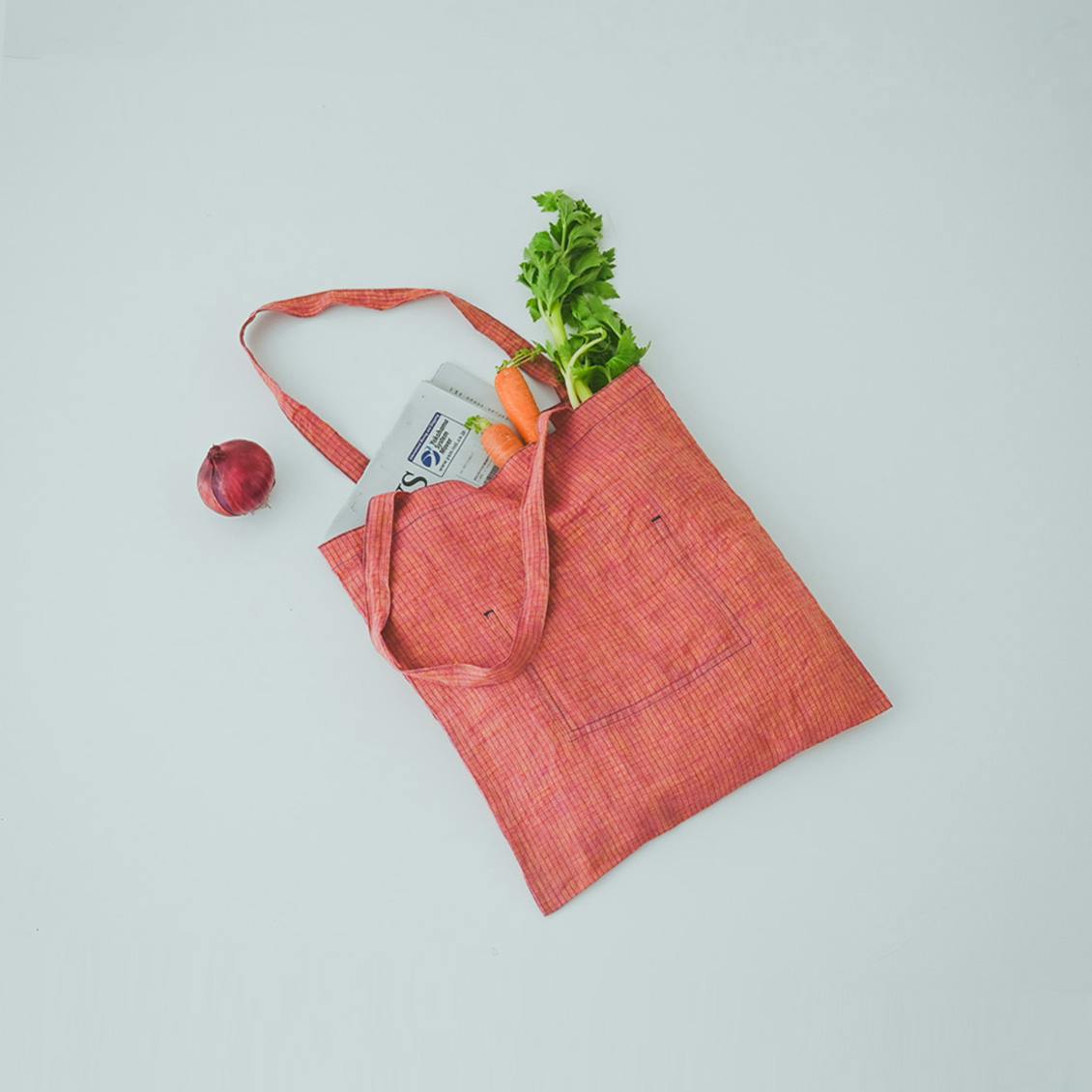 オレンジ（チェック柄）