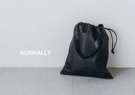 NORMALLY / レザードローストリングバッグの画像