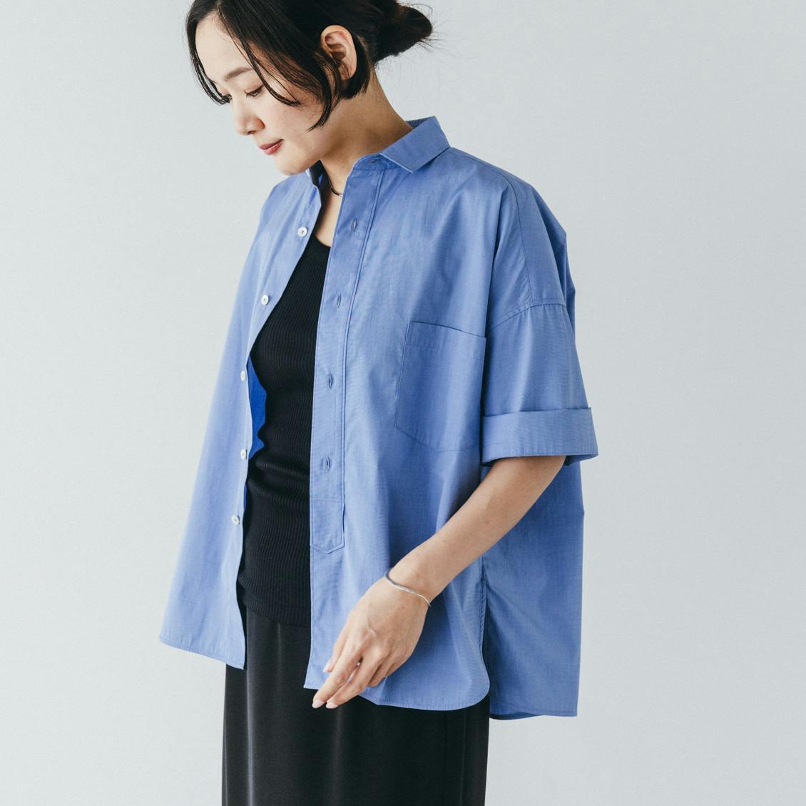 TICCA / スクエア半袖シャツ（ブルー）の商品写真