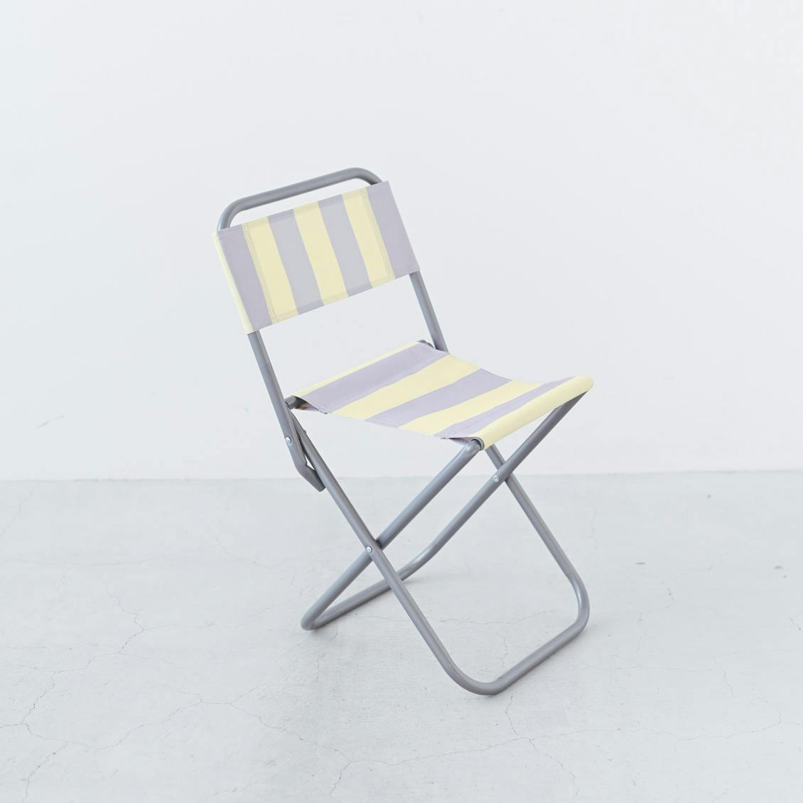 amabro / MINI FOLDING CHAIR / 折りたたみチェア（グレー × イエロー）の商品写真