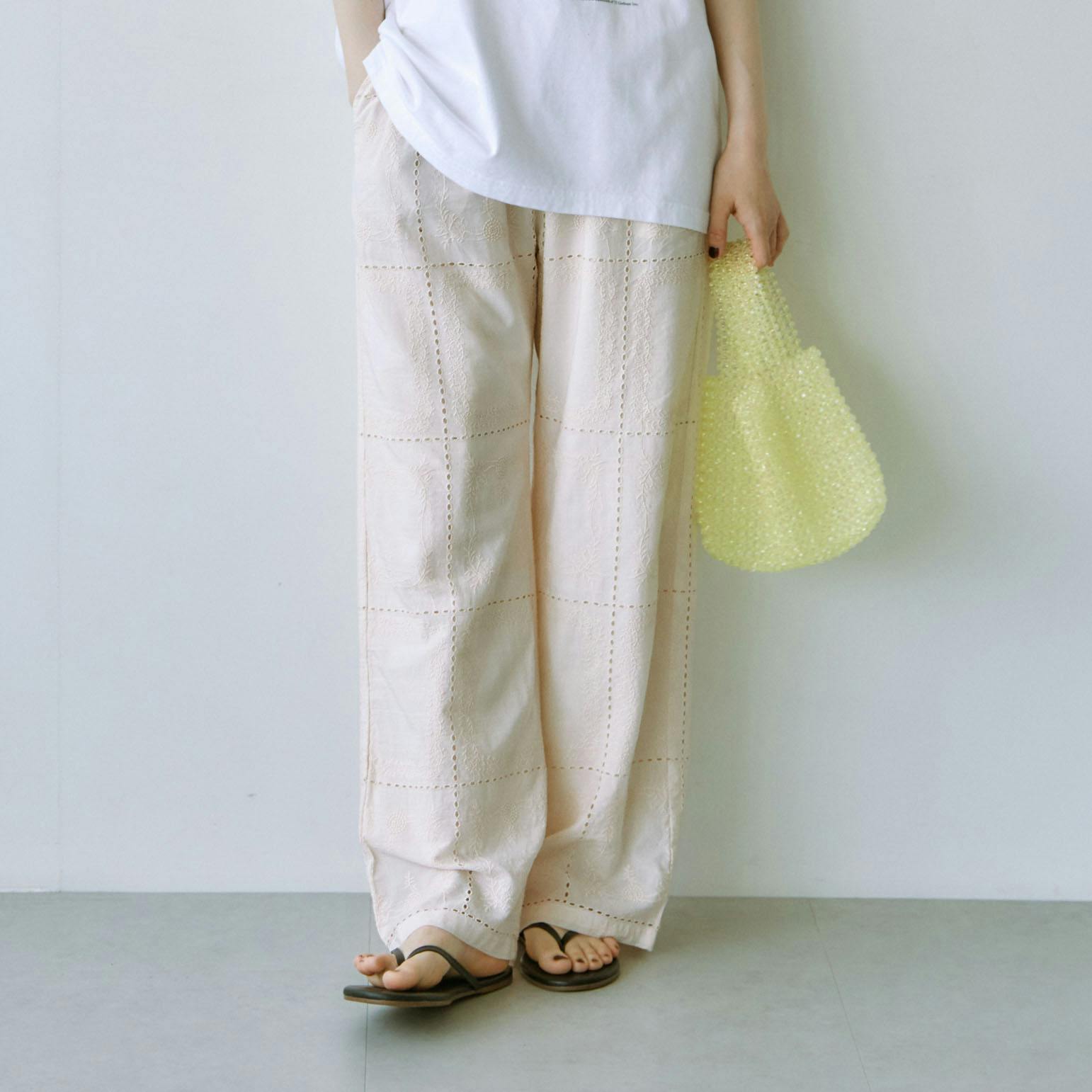 fanaka / レース刺繍イージーパンツの商品写真