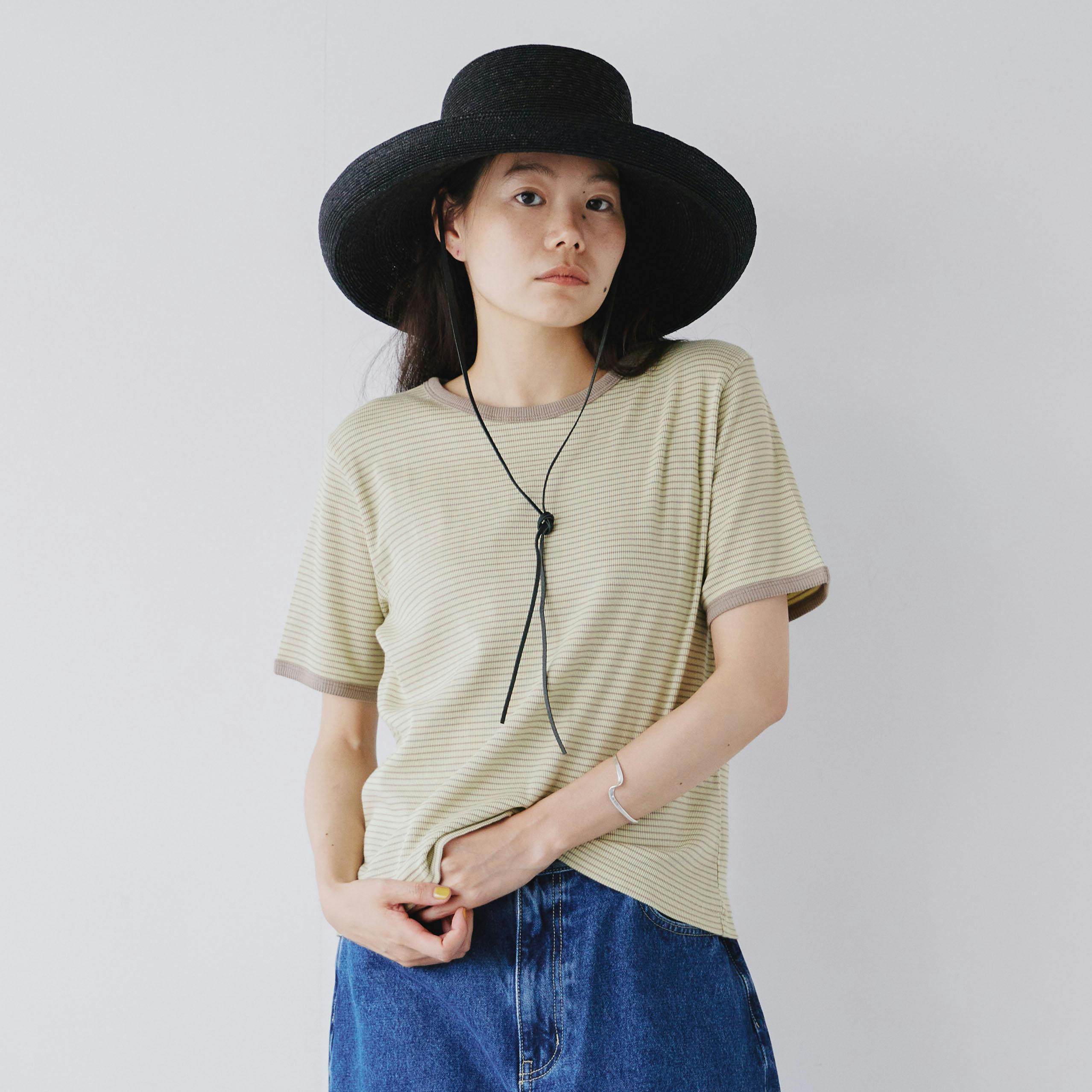 Healthknit / リブボーダーTシャツの商品写真