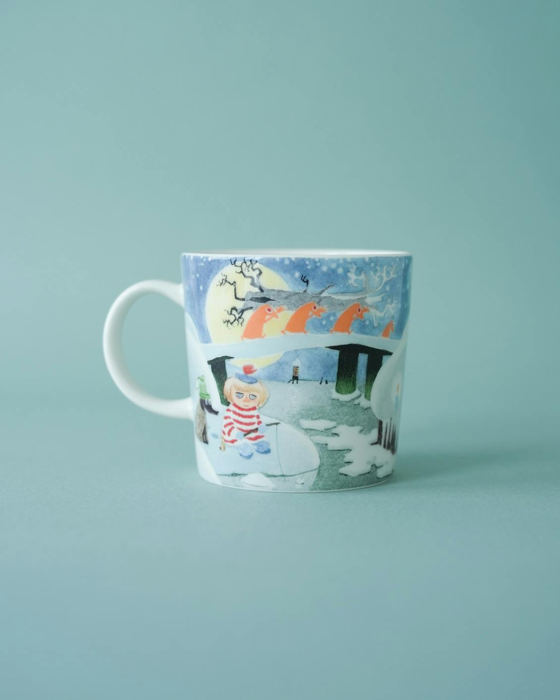 【限定デザイン】Moomin Arabia / ムーミン アラビア / ウィンター ナイト グロー / マグの商品写真